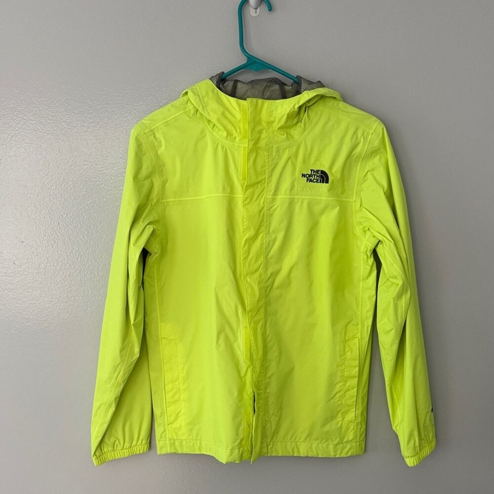 The North Face Boys  Neon Hooded Hyvent Rain Jacket Large 14/16